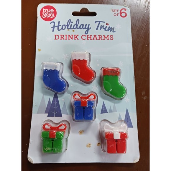 Holiday Trim Drink Charms - Picture 1 of 2